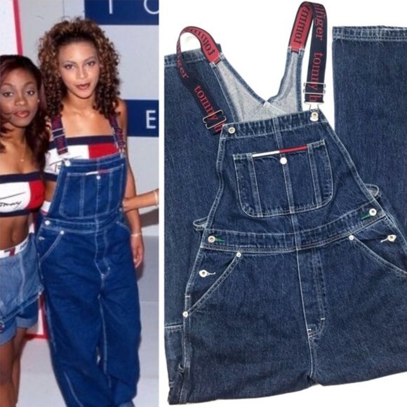aaliyah tommy hilfiger overalls